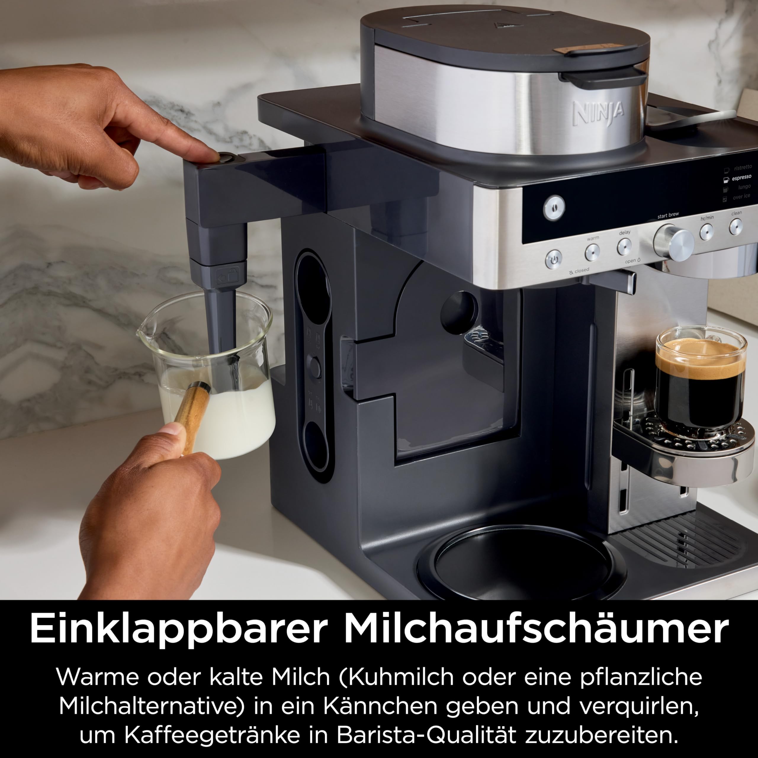 Ninja Filterkaffeemaschine und Espresso-Kapselmaschine Prestige DualBrew System CFN802EU – Bild 4