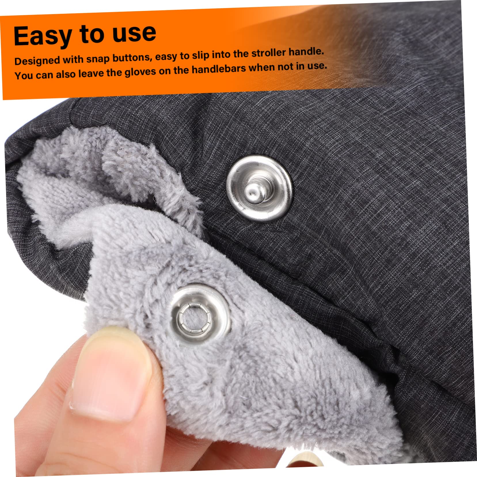 ibasenice 5paires De Poussette Chaud pour Moufles Hiver pour Parents avec Élastique Et Intérieur Polaire Accessoire Pratique pour Froid Lors