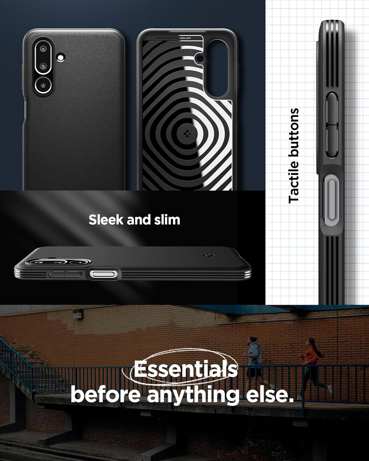 Spigen Essential Sand Blast for Samsung Galaxy M36 5G Case, Galaxy F36 5G Back Cover (2025) - TPU|Matte Black 26 81qGSBDr7tL. SL1500