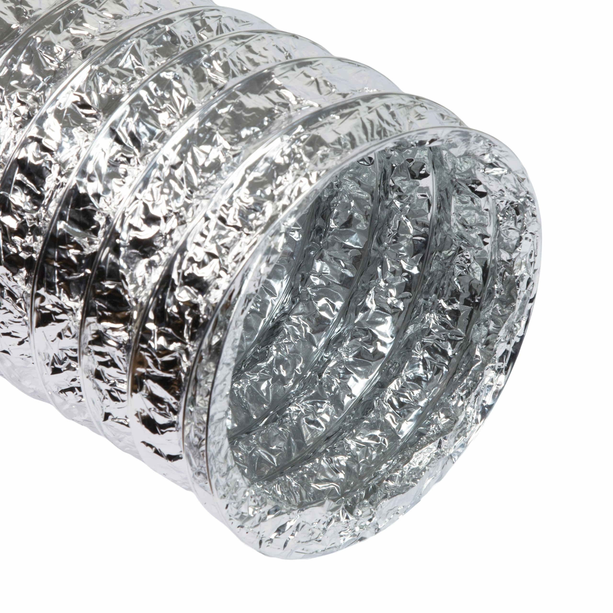 Airflow 9021317 – 200mm x 5m Flexibler Aluminium Abluftschlauch für Dunstabzugshaube, Trockner, Ventilator