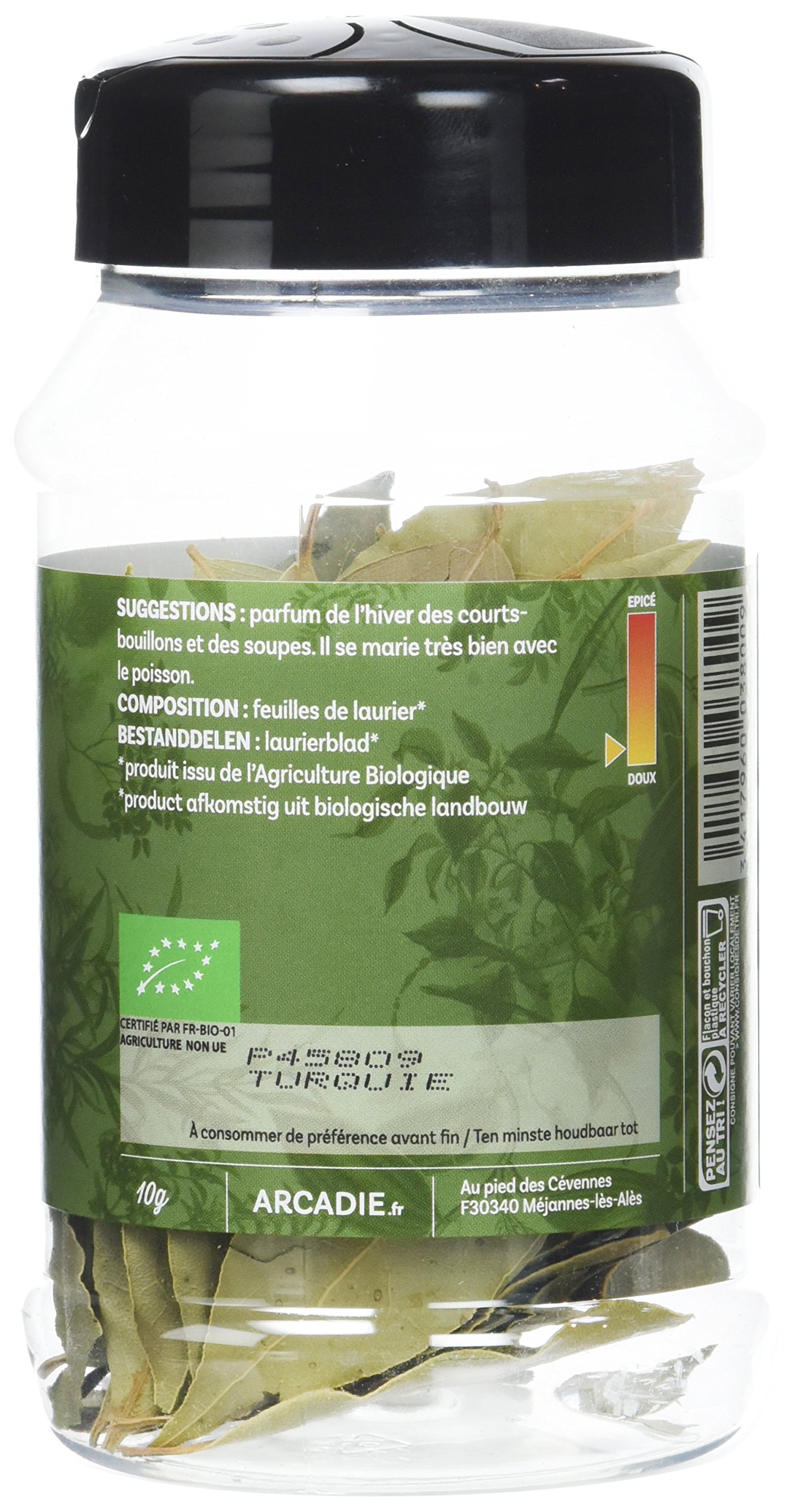 Cook Laurier Feuilles Pot Bio 10 g - Lot de 3