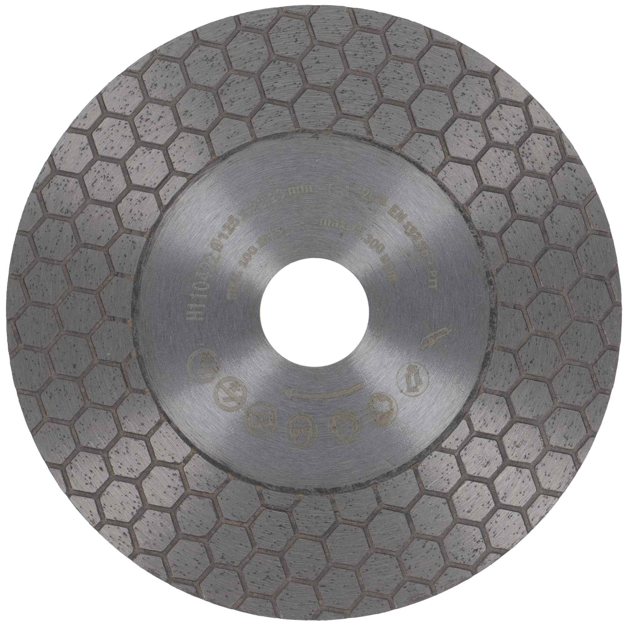PRODIAMANT Jolly diamentowa tarcza tnąca 125 mm do płytek i gresu porcelanowego do fazowania, cięcia 45 stopni, gratowania, szlifowania i oddzielania