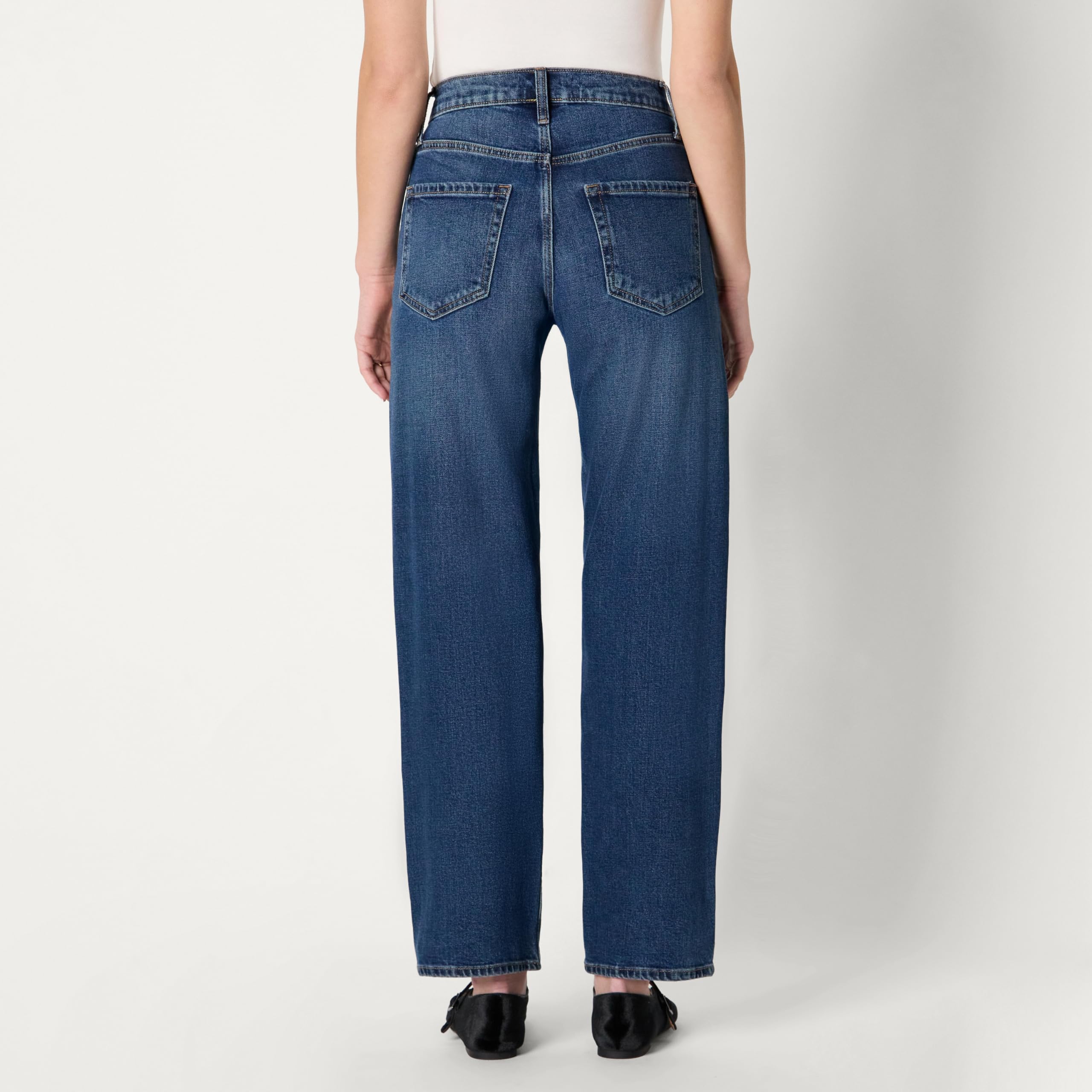 Amazon Essentials Jeans a Vita Alta con Gamba a Botte Donna