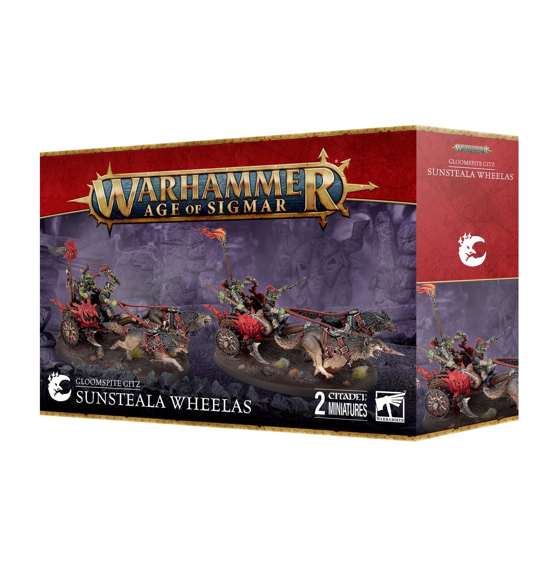 Games Workshop - Warhammer - Age of Sigmar - Gloomspite Gitz: Sunsteala Wheelas, Multicolor