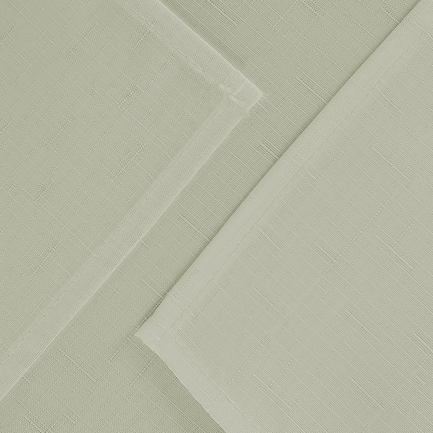 Nappe Anti-taches Delindo Lifestyle - 160x220cm Ovale - Blanc - Structure Lin - Lavable 30°C