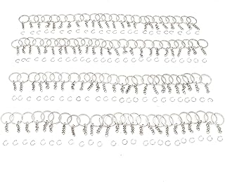 IVEI DIY Keychain Rings with Open Jump Rings for Craft | Metal Split Keyring of 25mm | Set of 100 for Jewlery, Charms and Purse Making | Craft Essentials for Small Businesses (Keychain Rings Set 100)-picture-33