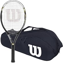 Wilson Hyper Hammer 5.3 Oversized/Extended Tennis Racquet Set or Kit Bundled with an Advantage 2.5 Tennis Bag or Backpack