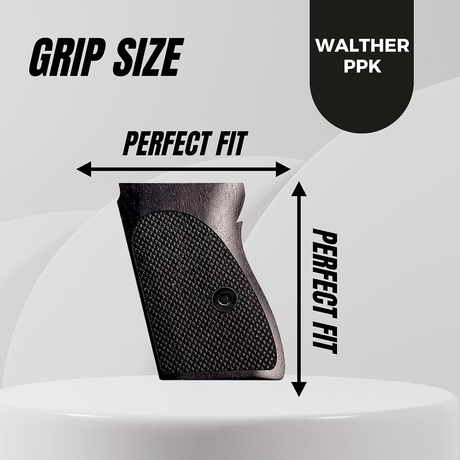 Compatible with Walther PPK Replacement Gun Handgun Pistol Rubber Textured Non-Slip Ergonomic Custom Does not fit PPKS Model