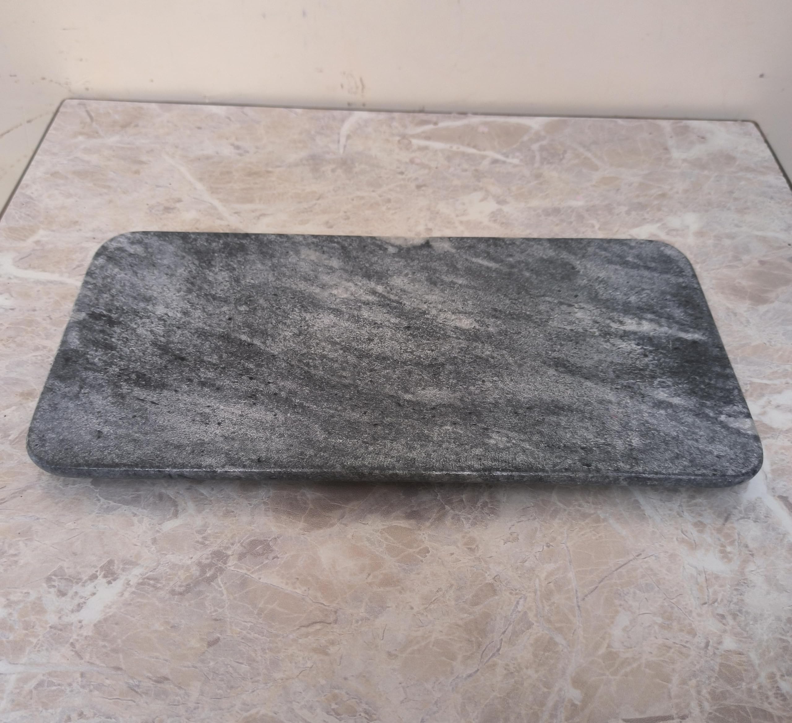 MBSC Rectangle Shape Marble Tray for Bathroom, Kitchen Serving, Dining Table Decoration and Gift (Vanity Platter) (Grey) (B0D3MCM8Q3) Amazon Price History, Amazon Price Tracker