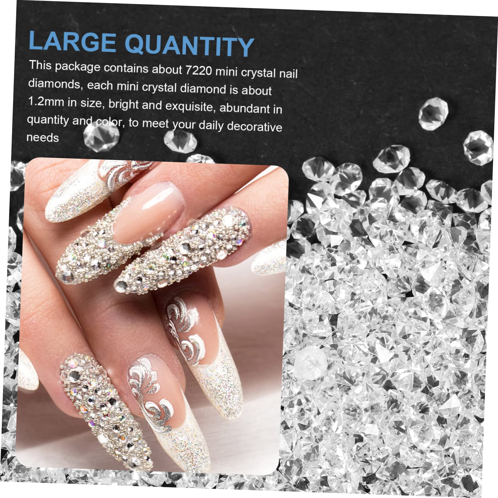 25 Ensembles Sets de Décorations Ongles Verre Ornements Diy Manucure Charms pour Salon de Manucure Cristaux Transparent Accessoires de Nail Art