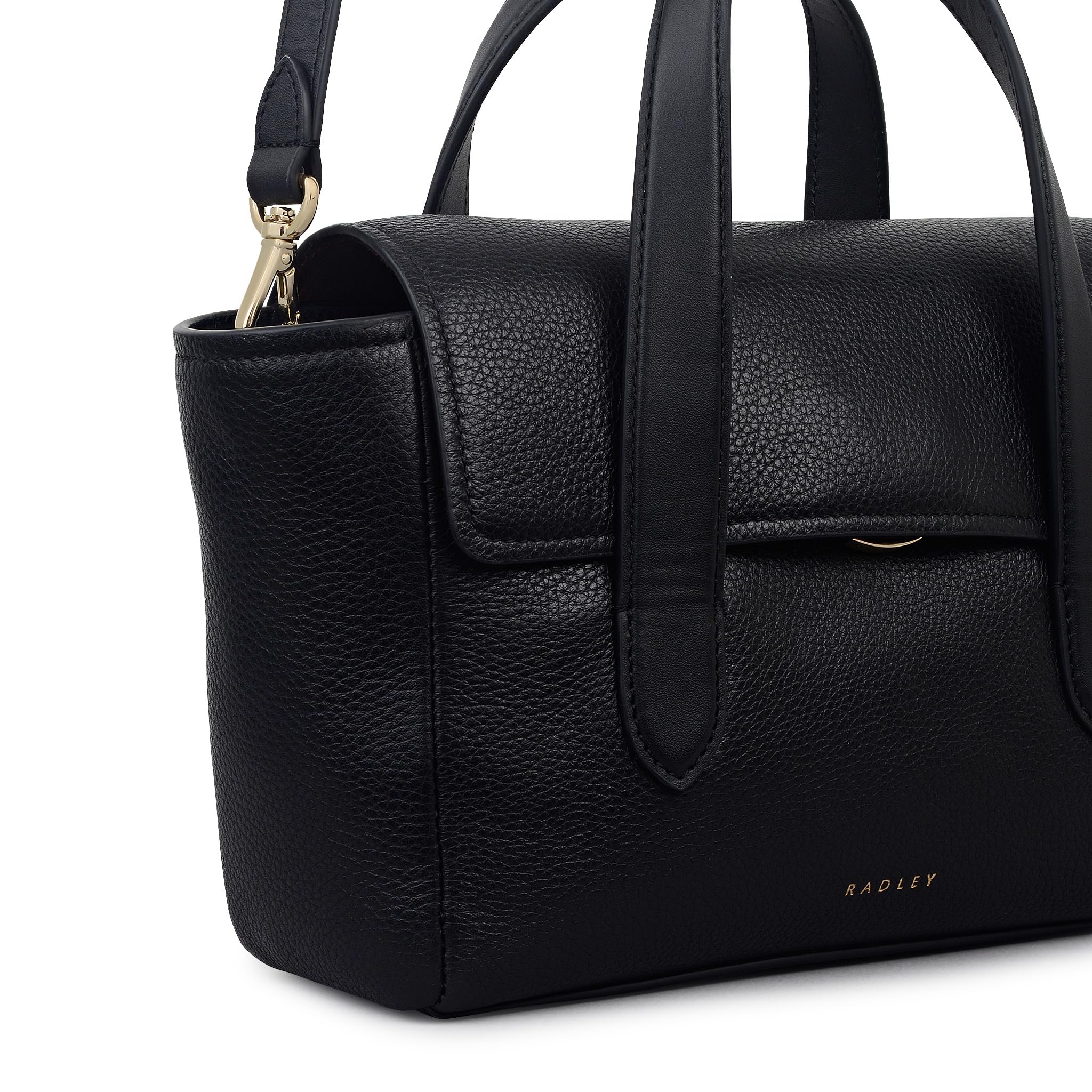 RADLEY London Mayfair Lane - Asa superior pequeña de cuero para mujer, color negro
