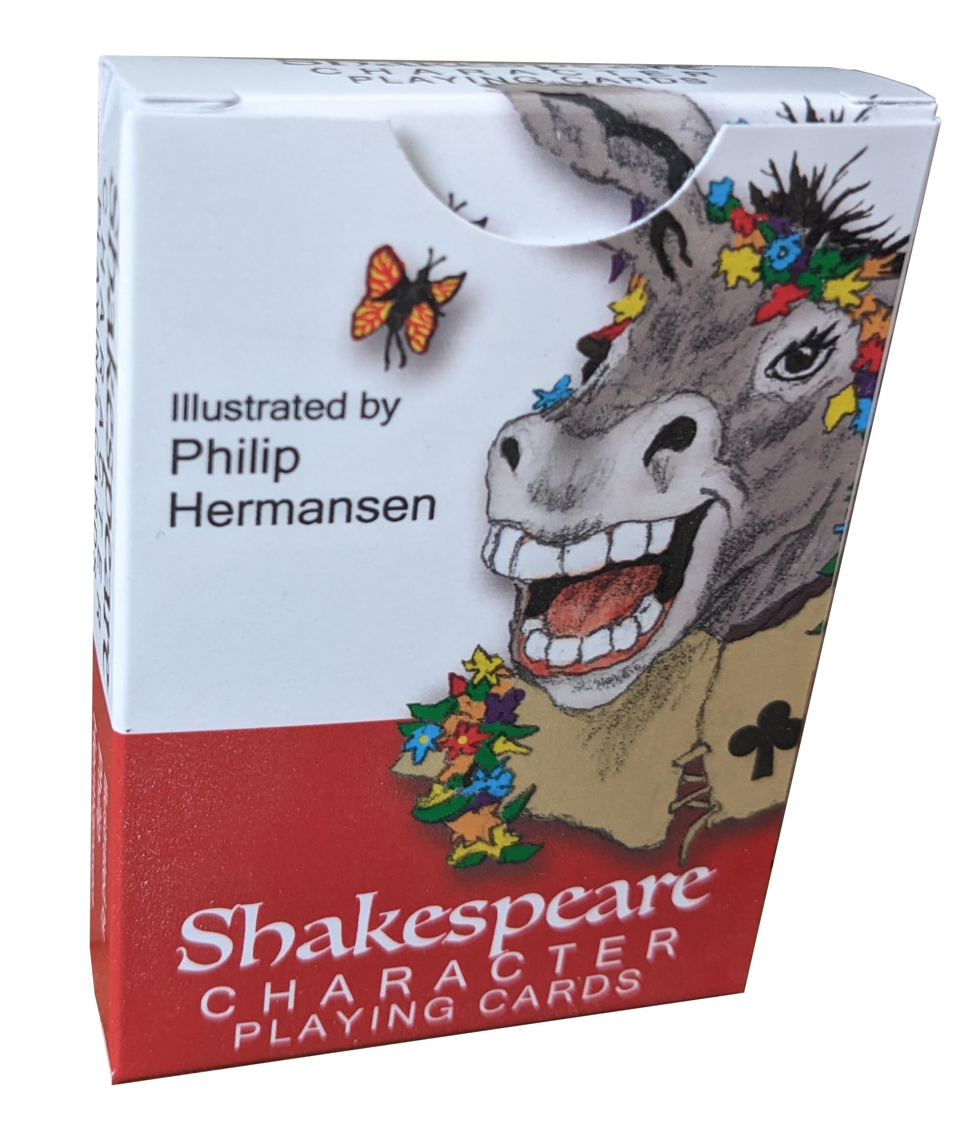 Scripture Guide Shakespeare Character Playing Cards - Representing All The Plays of Shakespeare with Beautiful, Hand-Drawn Artwork (Red)