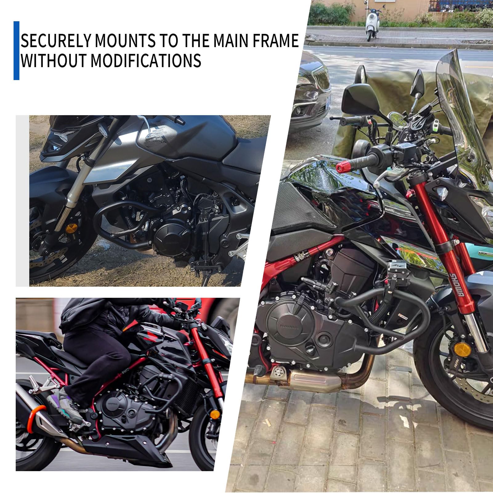 Barra de Choque para Motocicleta, protección de Motor, Deslizadores de Marco, Parachoques, Barra anticaída, Compatible con CB750 Hornet, Accesorios CB 750 Hornet 2022-2025