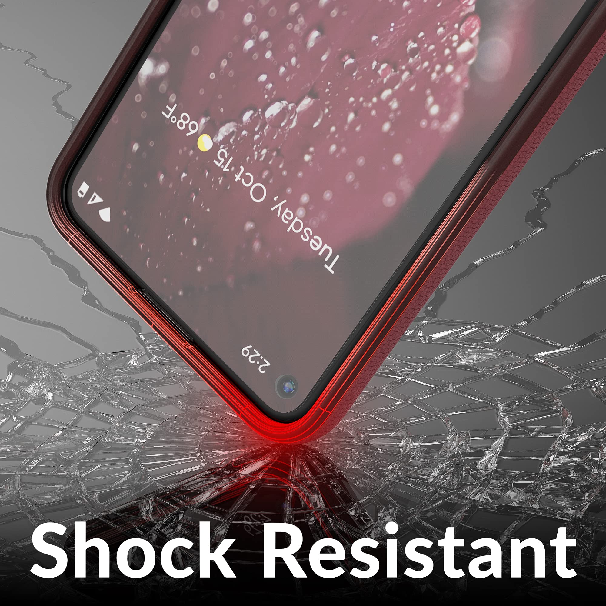 Crave Dual Guard for Pixel 5a Case, Shockproof Protection Dual Layer Case for Google Pixel 5a 5G - Berry