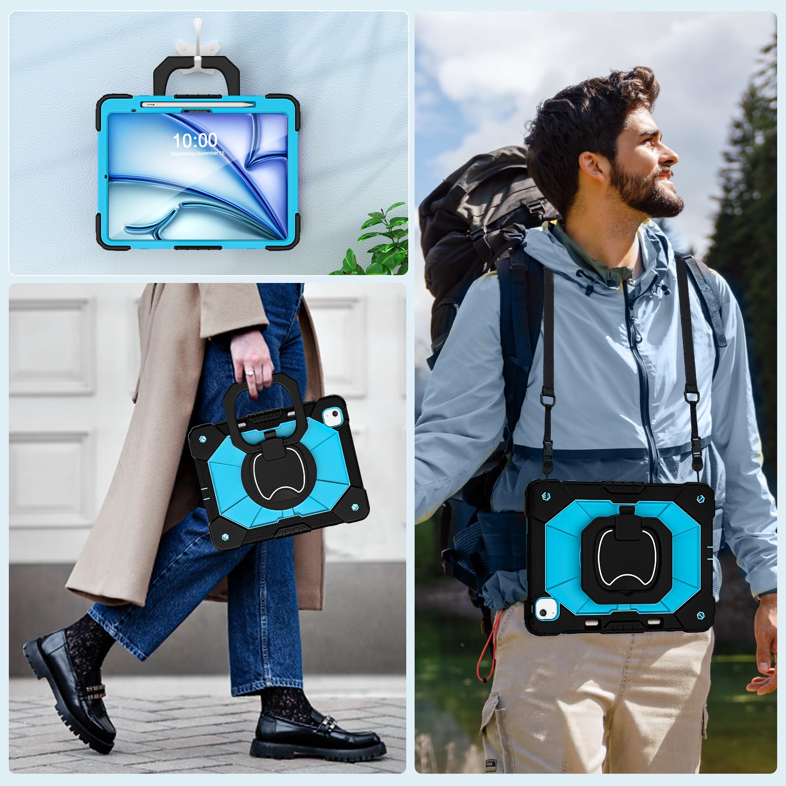 WESOROL Cases For IPad Air 13 Inch Case 2024 With Pencil Holder/Screen