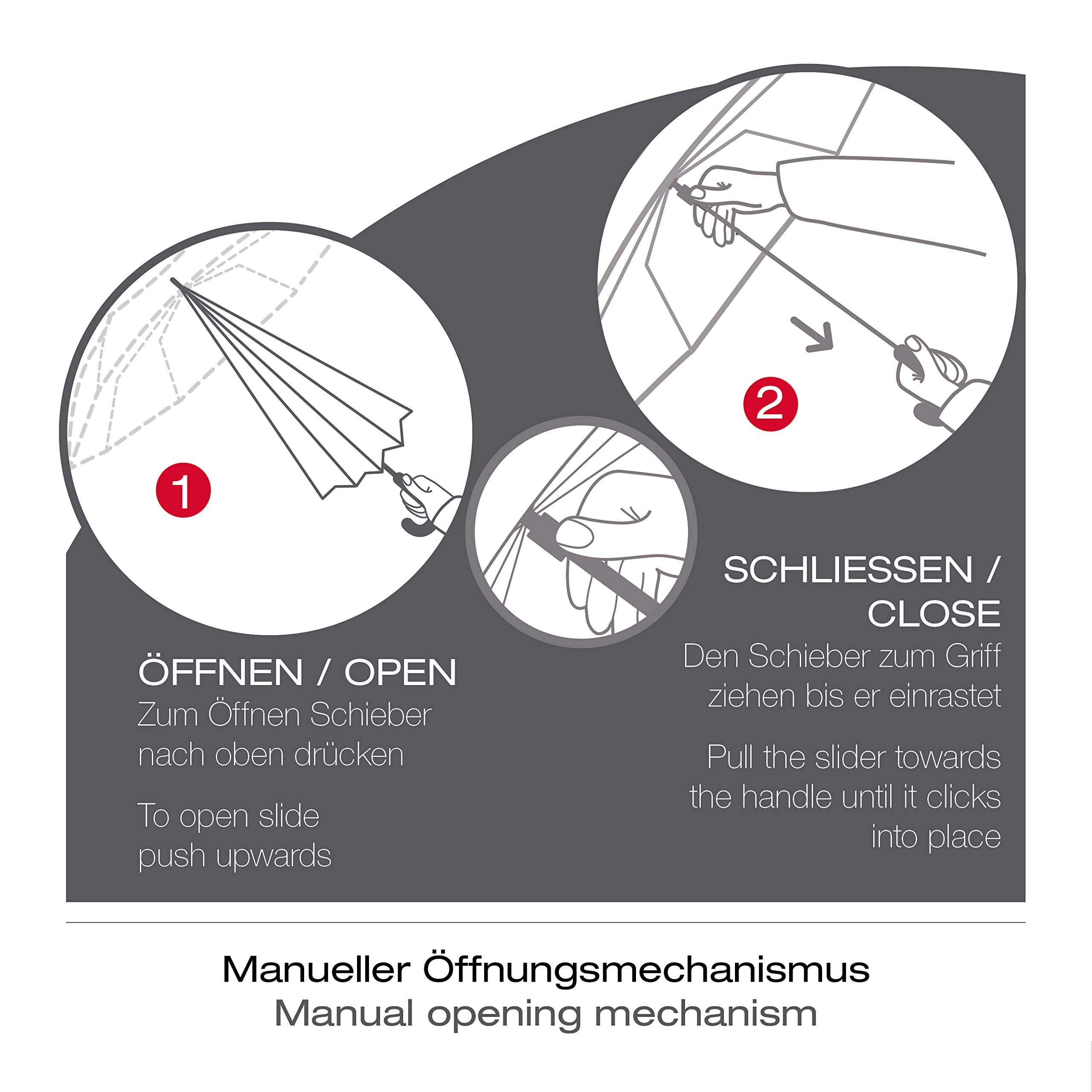 Knirps Stockschirm U.900 Ultra Light XXL Manual in verschiedenen Farben