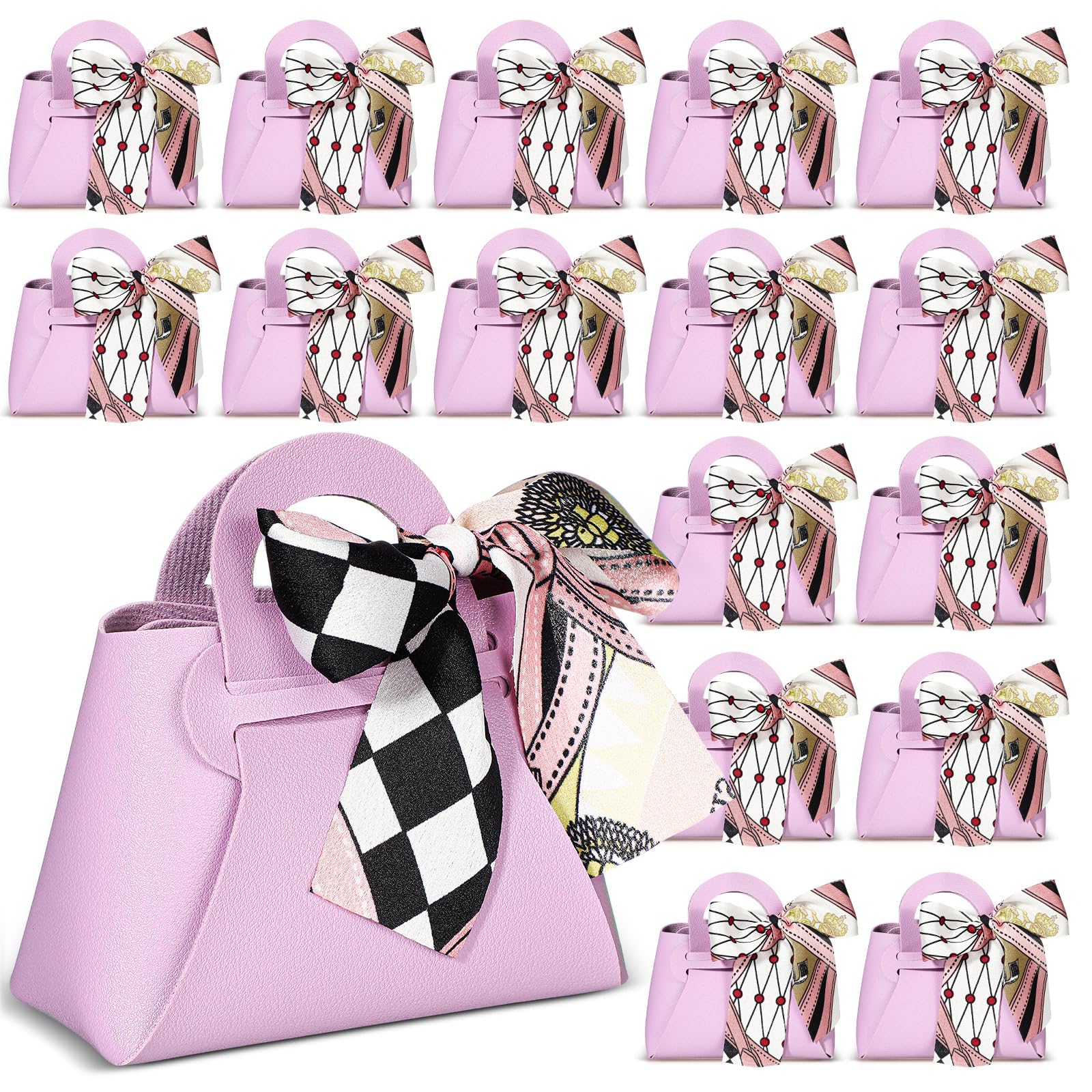 Amazon.com: Abbylike 18 Pcs PU Leather Purse Gift Bags with