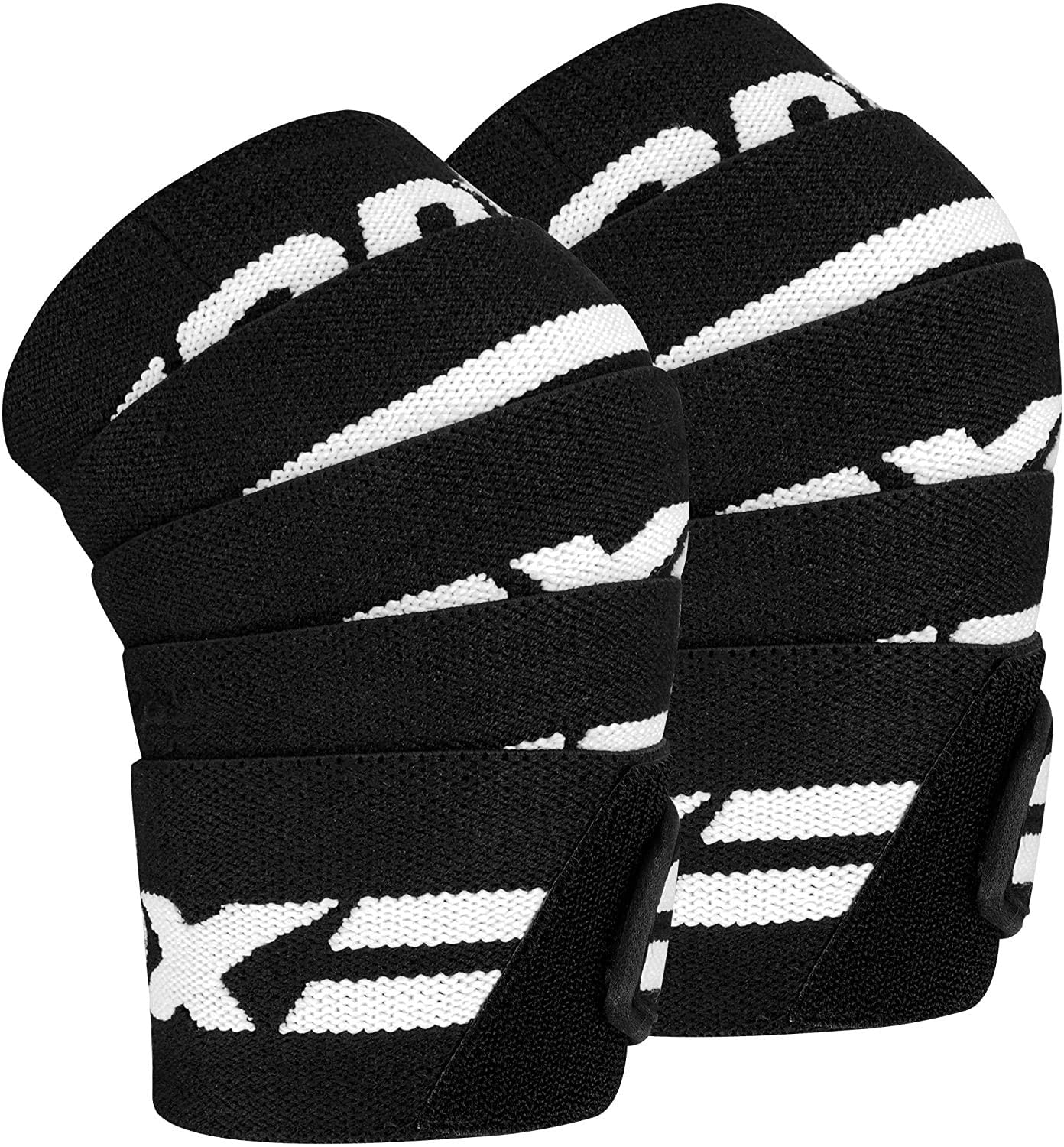 RDX Ginocchiera Bendaggio Bodybuilding, 78 Pollici Cotone Elastico Protegge Ginocchio, Approvato da IPL e USPA Knee Wraps, Cinghie al Ginocchio per Fitness Palestra Sollevamento Pesi Powerlifting