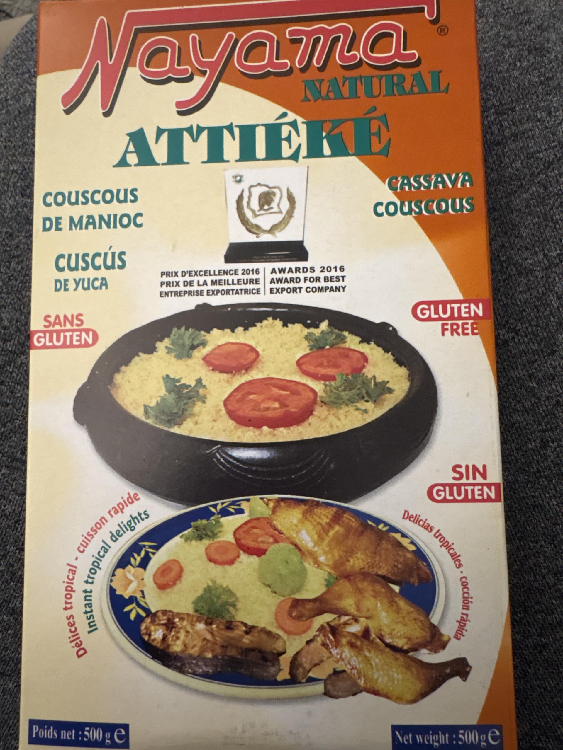 Nayama Attieke - Cassava Couscous - Pack of 4