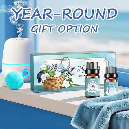 Miniatura 8 de Juego de aceites esenciales para lavandería, aceites difusores para el hogar, mezclas de aromas de fragancia limpia para humidificadores,