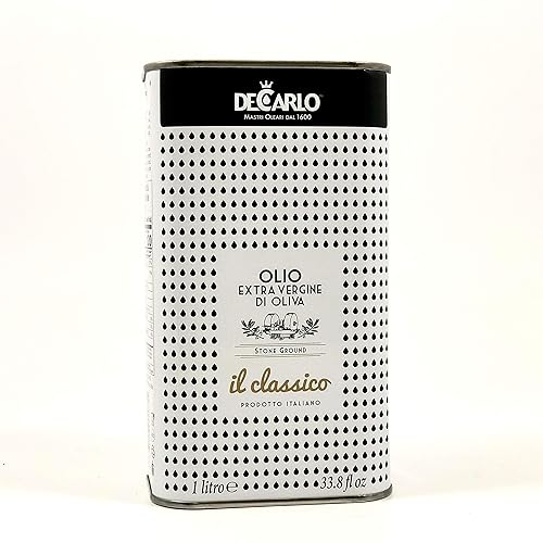 DeCarlo Classico Aceite de Oliva Virgen Extra Lata de 1 Litro de Puglia Italia DeCarlo Classico Aceite de Oliva Virgen Extra Lata de 1 Litro de Puglia Italia