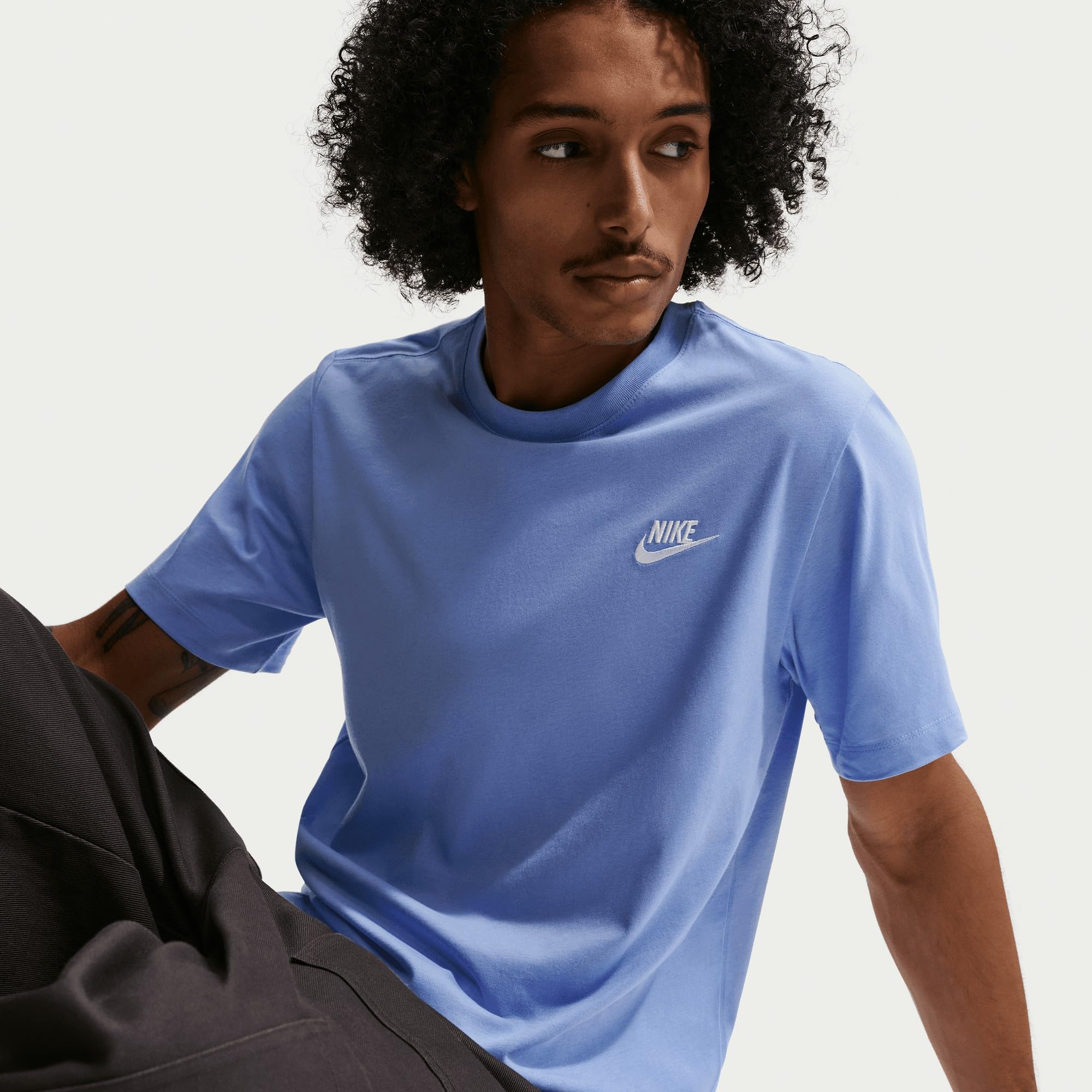 NIKE Sportswear Club Herren-T-Shirt, Royal Pulse, AR4997-494, M – Ansicht 3