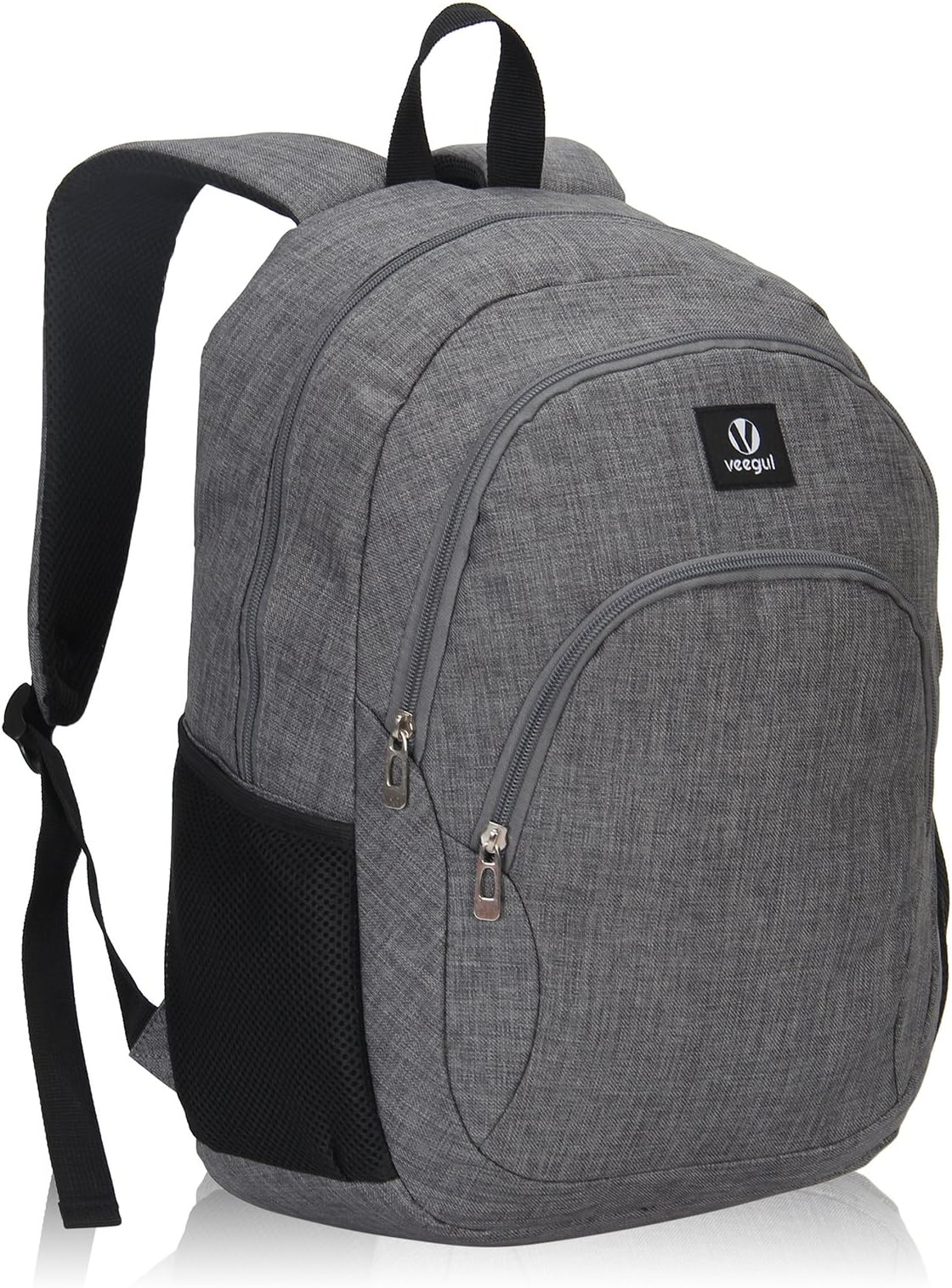 Veegul Cool Backpack Kids Sturdy Schoolbags Back to School Backpack for Boys Girls,Gray