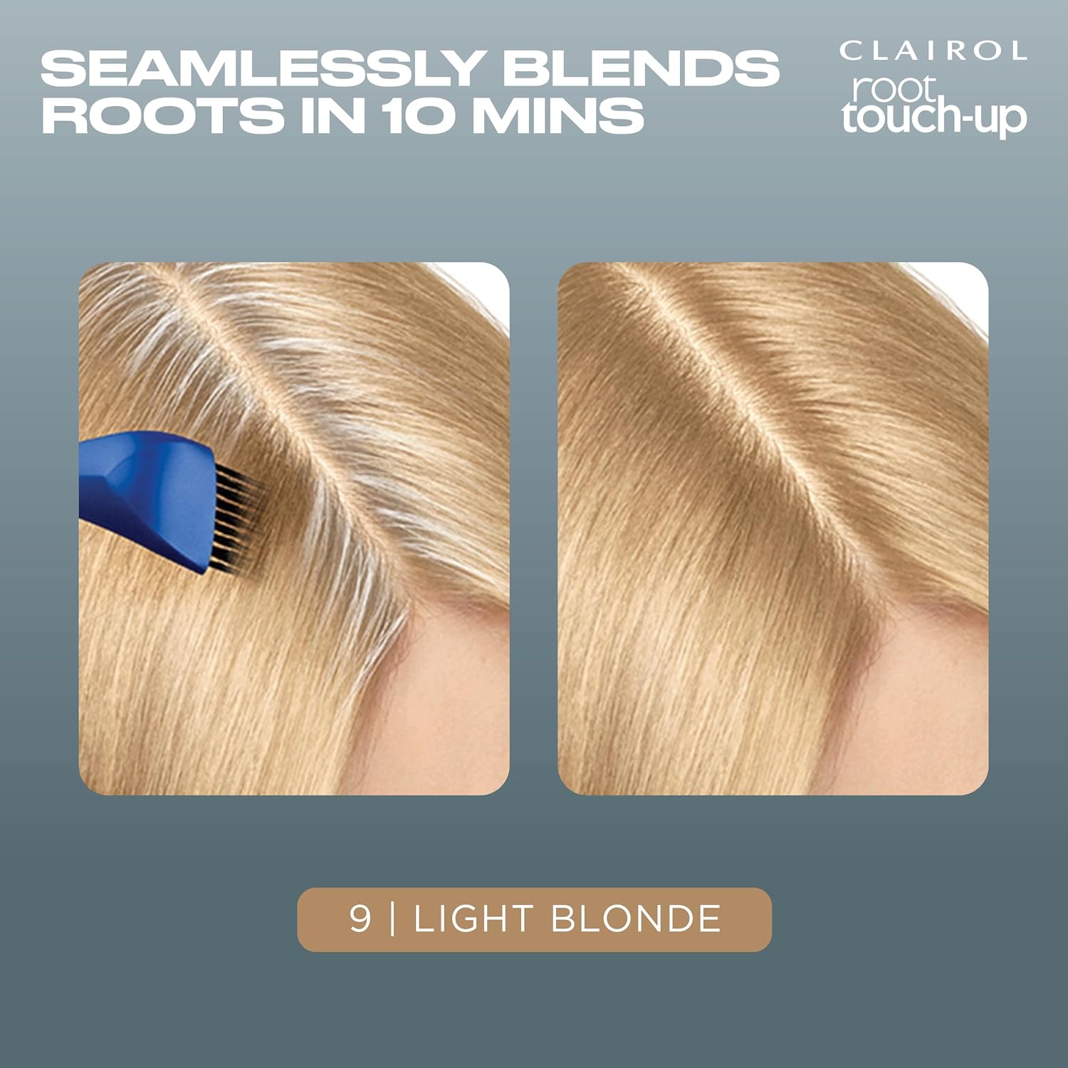 Clairol Root Touch-Up by Nice'n Easy Permanent Hair Dye, 9 Light Blonde Hair Color | 100% Gray Coverage | Easy Brush Application | Matches Professional Salon Shades | Pack of 1