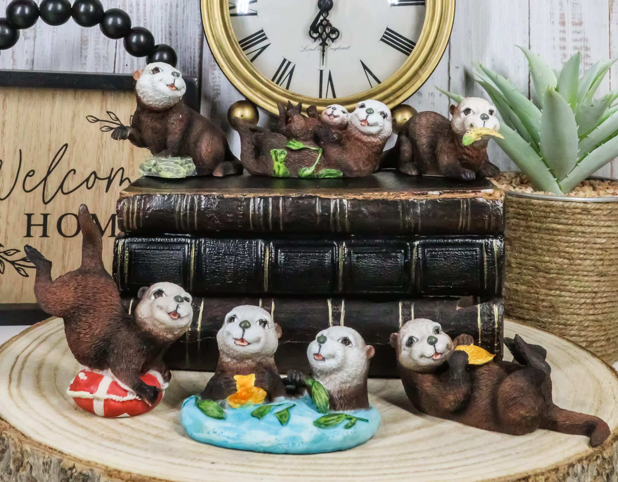 Amazon.co.jp: Ebros Gift カラフルな航海 太平洋 カワウソ ミニチュア
