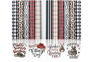 Buffalo Plaid Leopard Tie Dye Heat Transfer Vinyl for Shirts