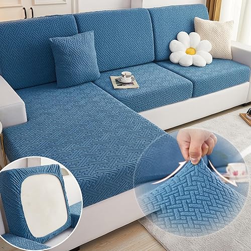 ATHNO Magic Sofa Cover-ClassicSectional Slipcovers,2023 Upgraded Magic Sofa Cover Stretch Wear-Resistant L-Shape-Magic Sofa Covers Sofa