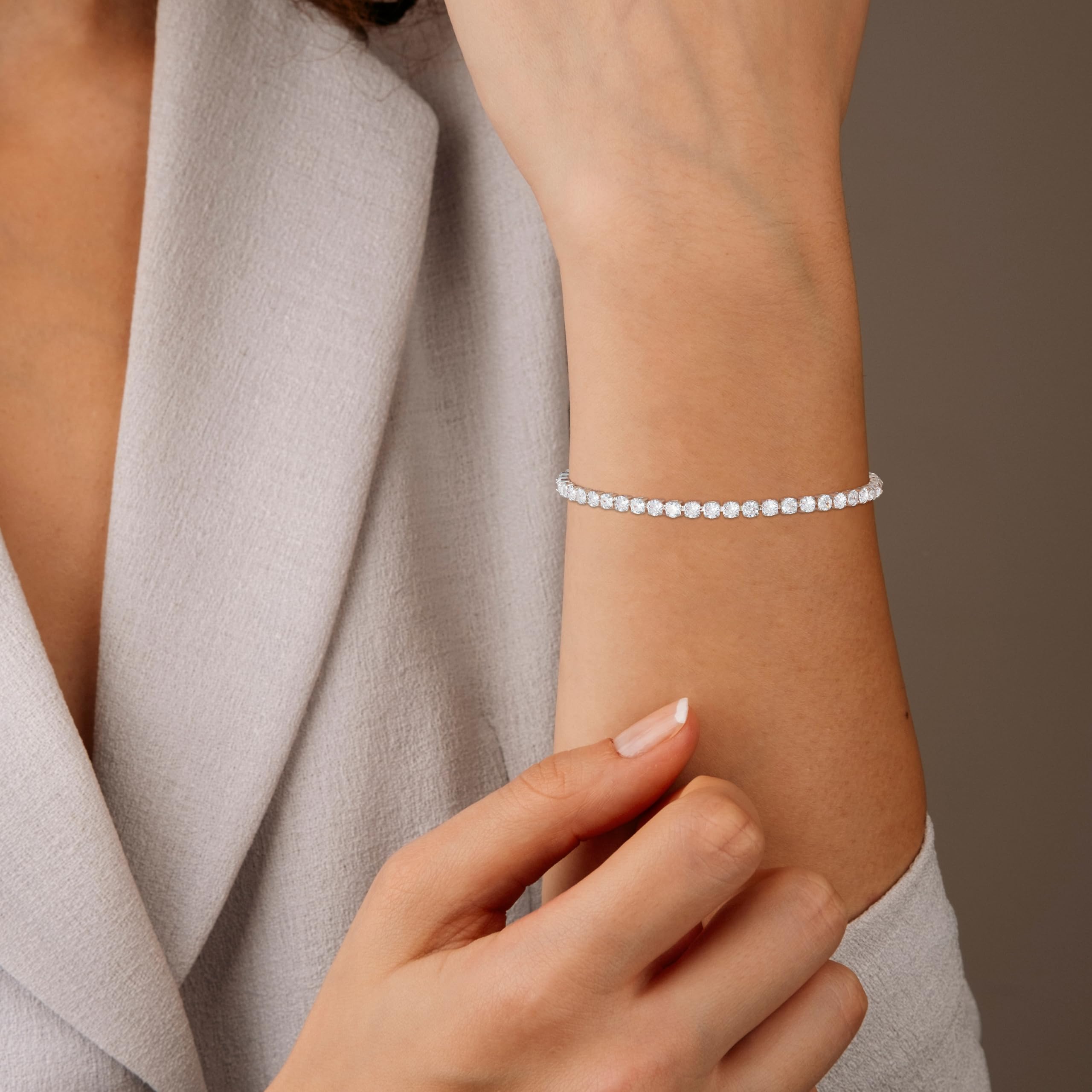 Aretas Bracciale da donna in argento Sterling 925, regolabile, regalo di compleanno, Natale, per lei, donne, fidanzate