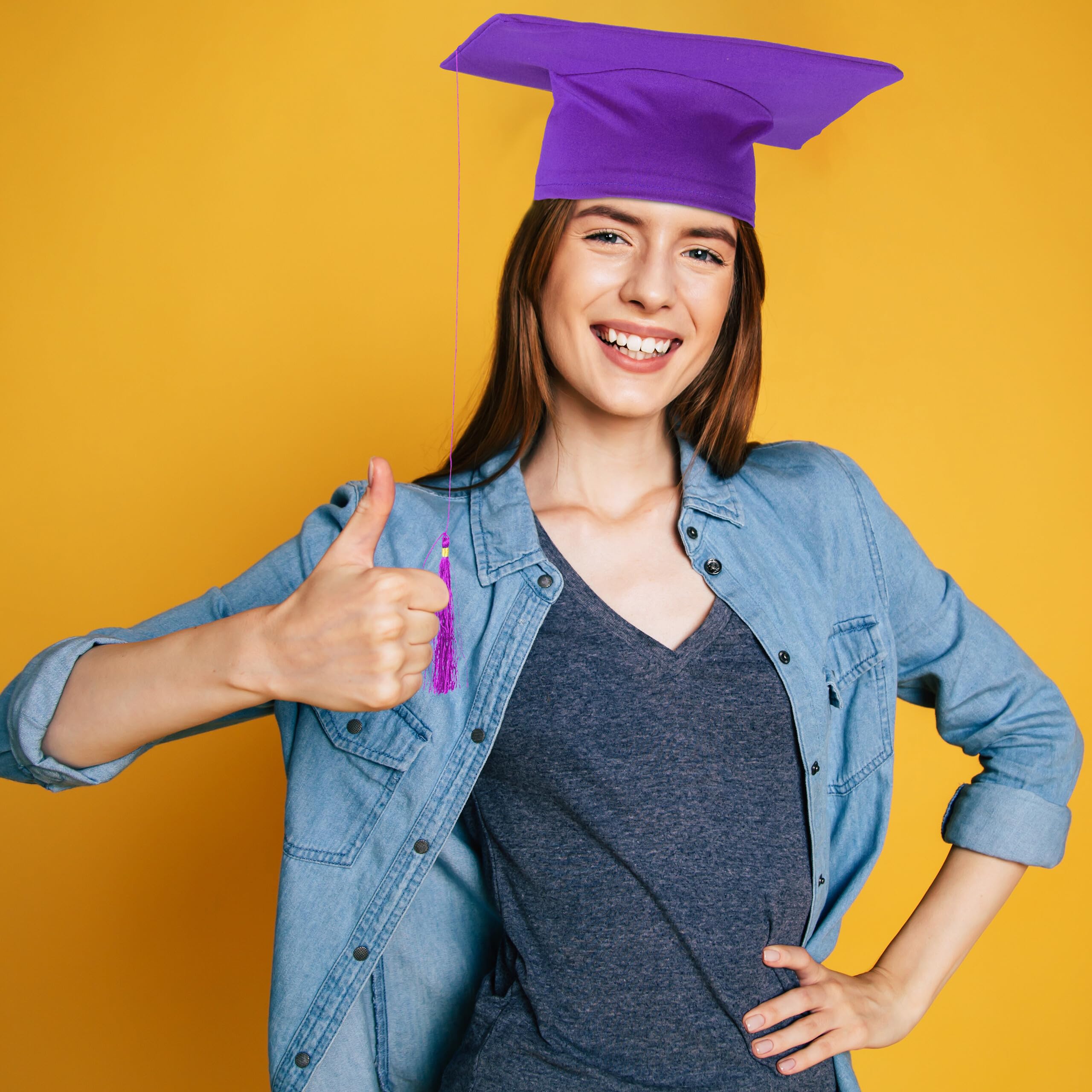 Relaxdays Doktorhut 2er Set In Lila – Mit Quaste Für Abitur, Bachelor & Master | Abschlusshut Für Feiern & Kostümpartys