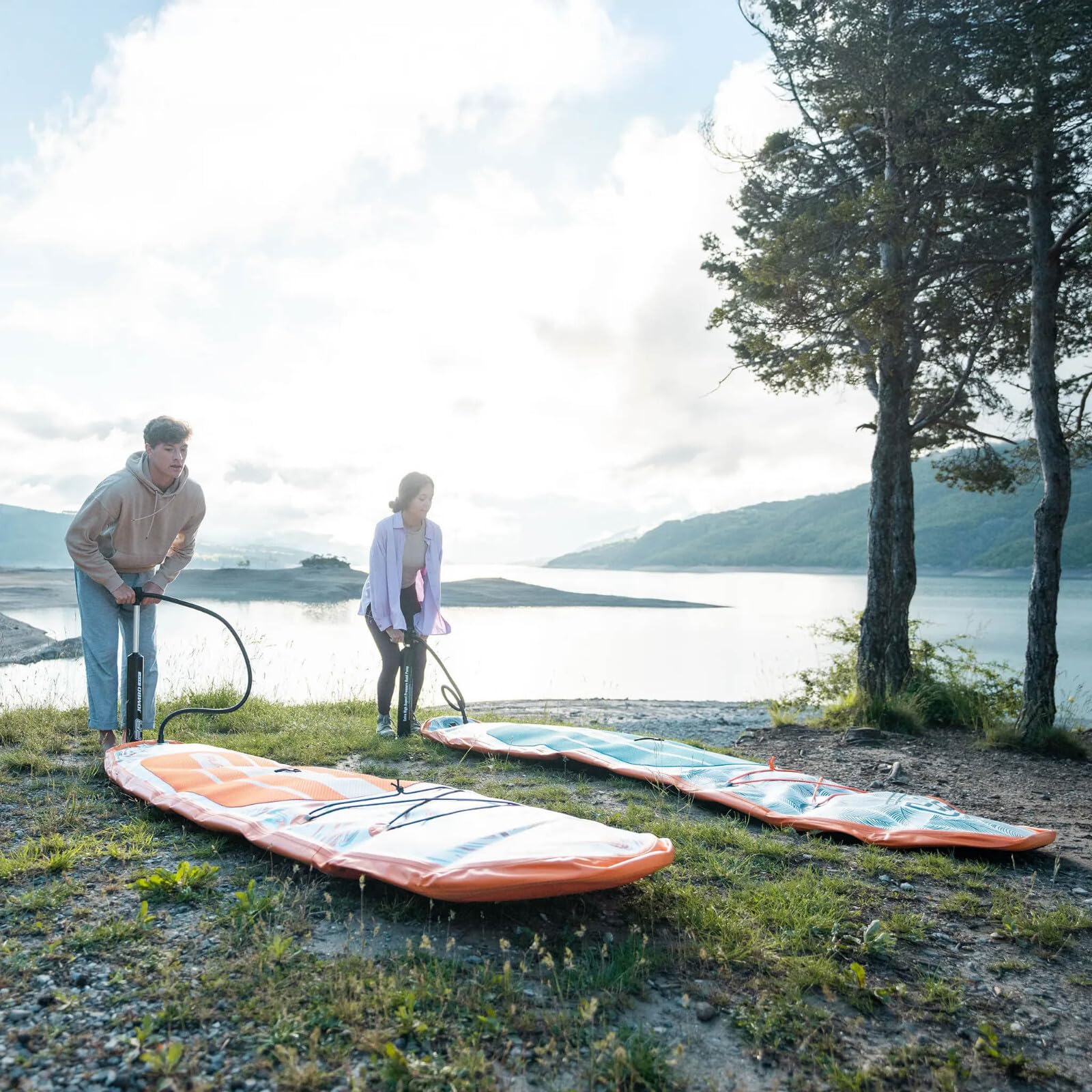 Aqua Marina Pure Air Coast SUP Board gonfiabile Stand Up Paddle Set