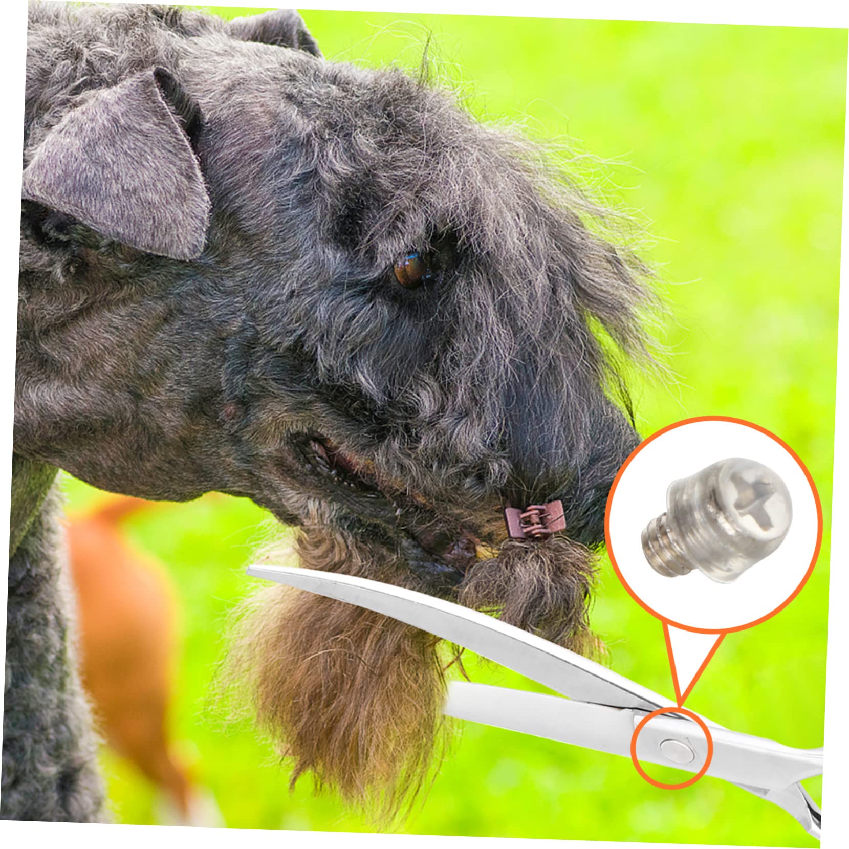 SEWOART 10pcs Pet Scissor Bumpers Mute Dog Grooming Scissors Silencers Accessories