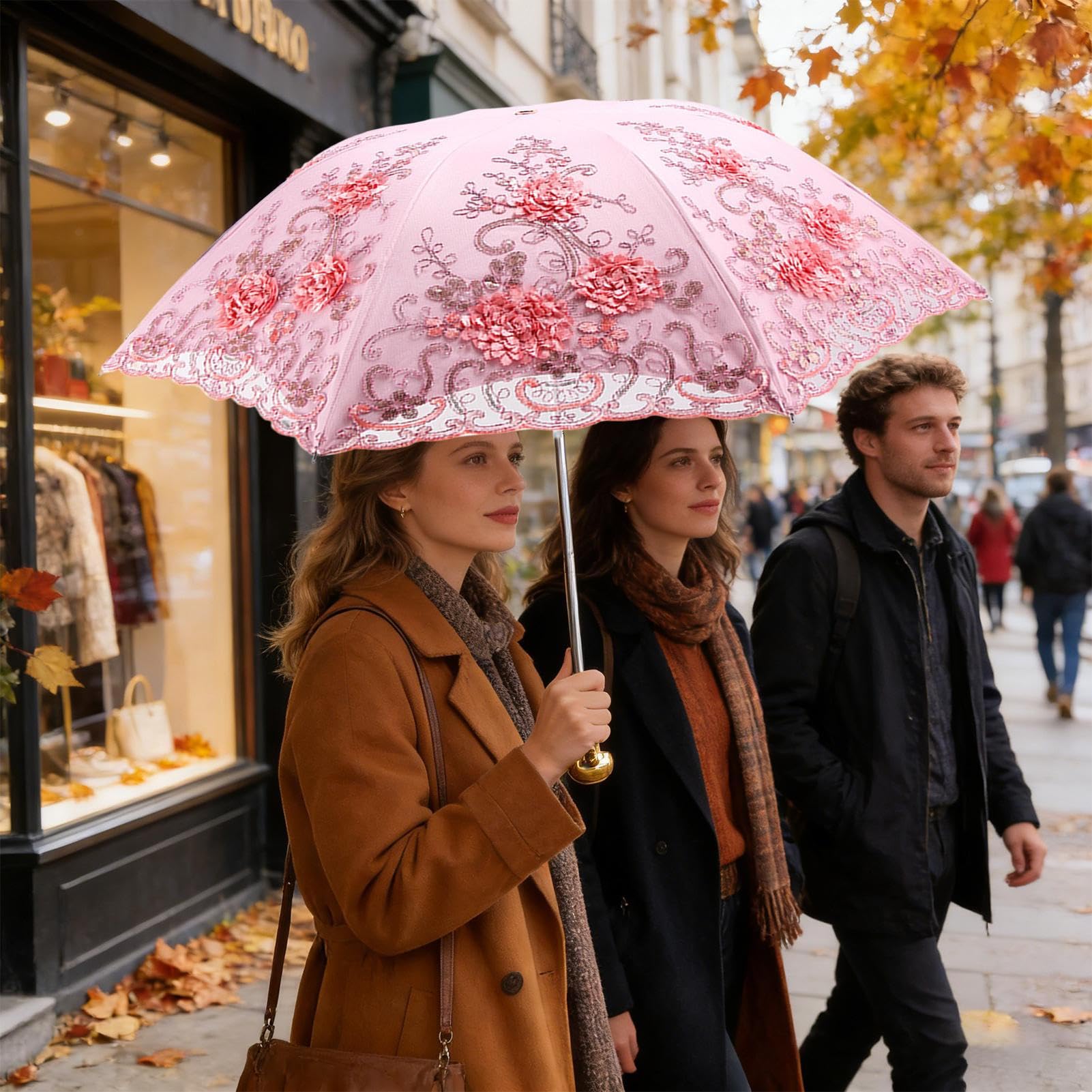 Parasol portable – Parasol pliable pour siège extérieur, camping | Tissu enduit argenté avec mécanisme d'inclinaison, design de transport léger, protection en hauteur réglable pour balcon terrasse 55