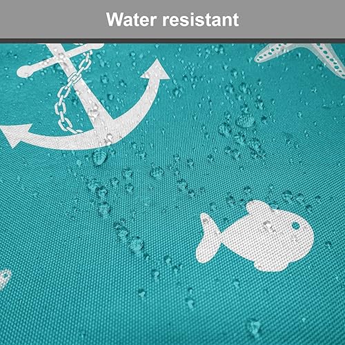 Vista 110 de Lunarable Orient - Juego de 6 cojines de asiento para silla, diseño de estrellas marroquíes, espirales y curvas abstractas, ilustración oriental