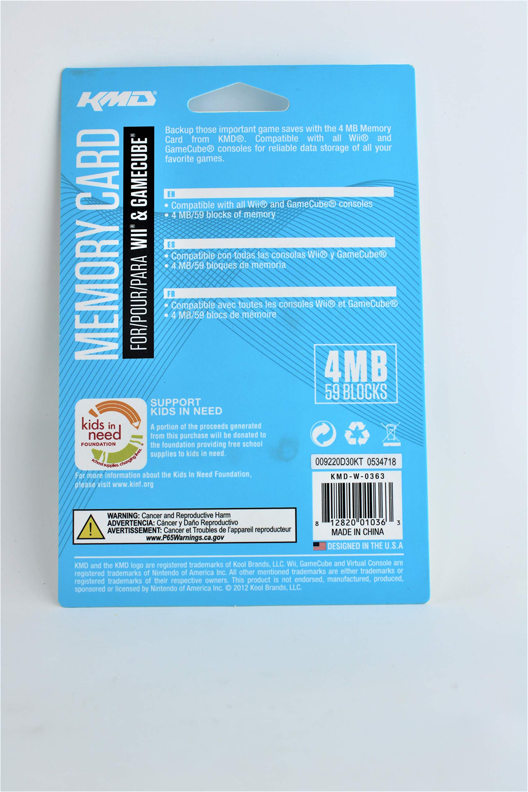 Amazon.com: KMD 4MB 59 Blocks Memory Card for Wii and Gamecube