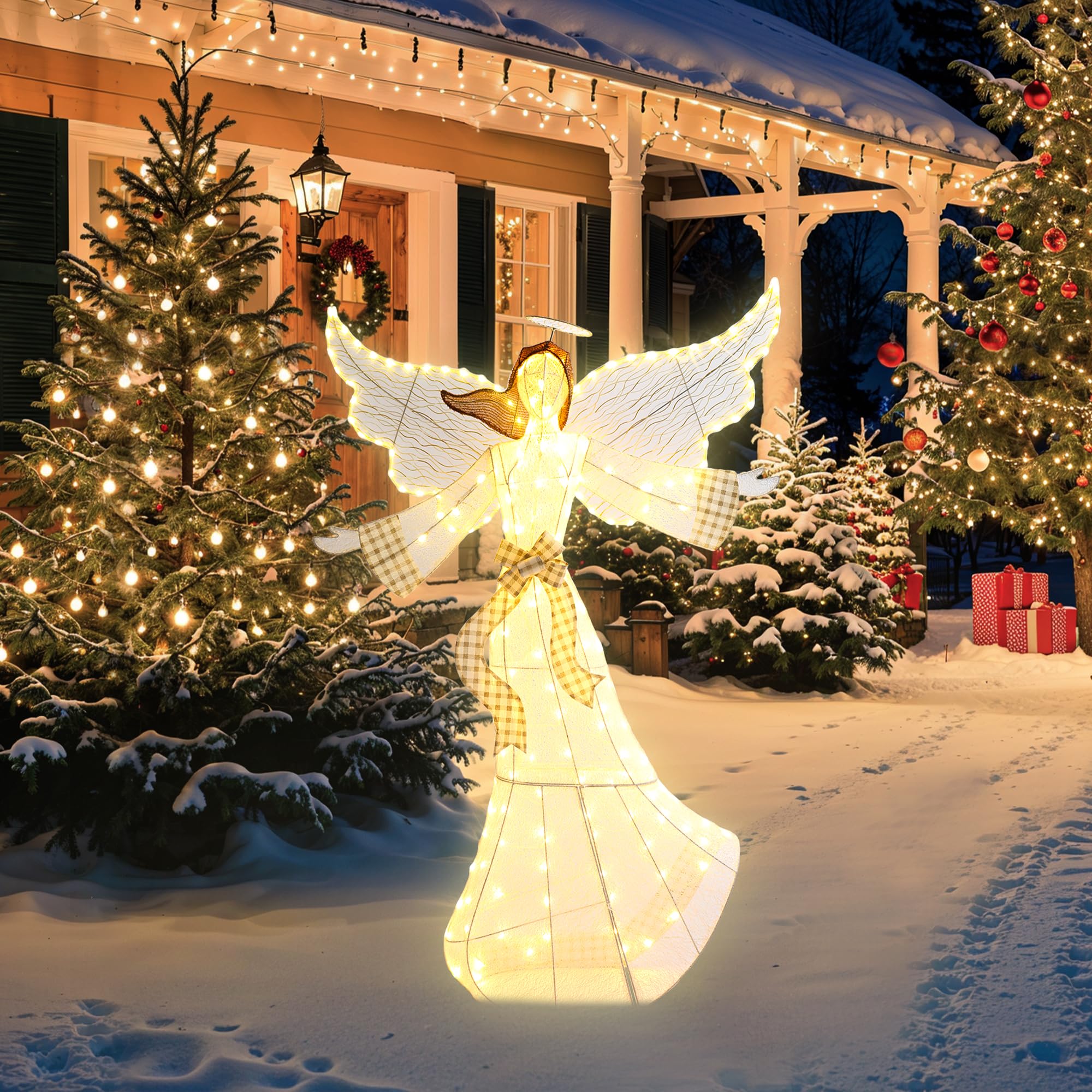 Snapklik.com : GENIMO Wings Angel Outdoor Christmas Decorations,Family