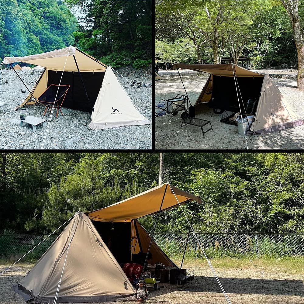 Amazon | TOMOUNT パップテント ポーランド軍幕 TC素材 4シーズン適用 
