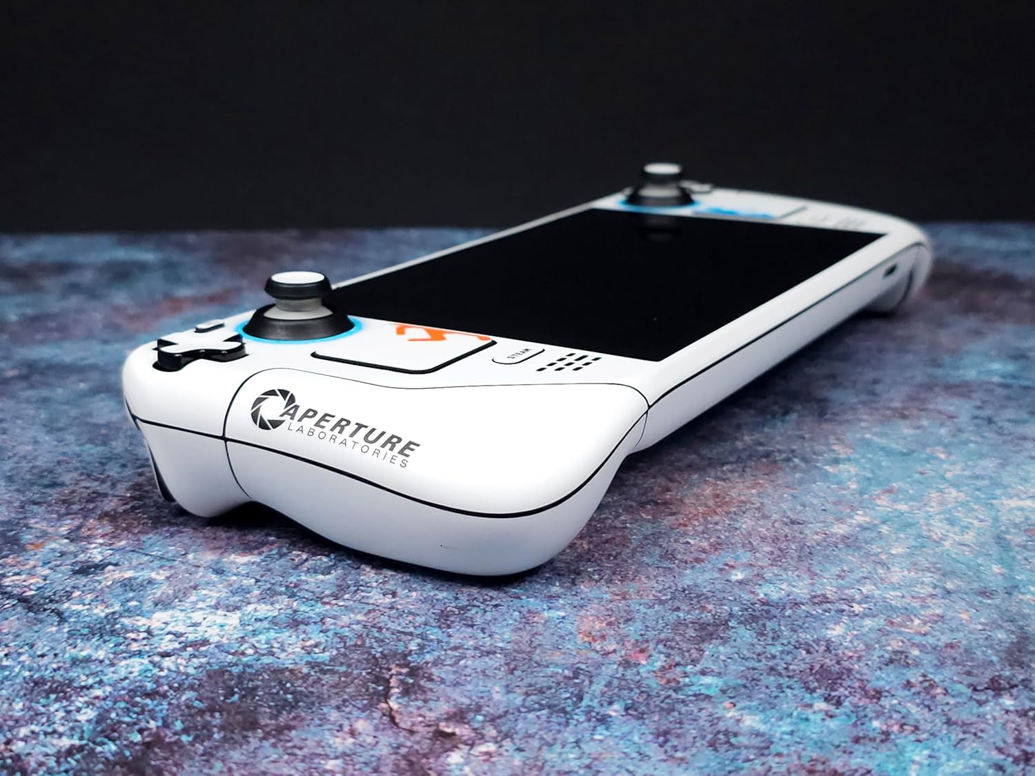 Steam Deck Skin, Portal Edition, Full Wrapping Matte Vinyl Skin for Steam Deck (Designed by POP SKIN), Compatible with Both Steam Deck LCD Version and OLED Version.