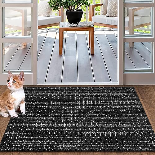 Miniatura 7 de Seavish Alfombra de cocina de 2 x 3 pulgadas, alfombra tejida de algodón para interiores