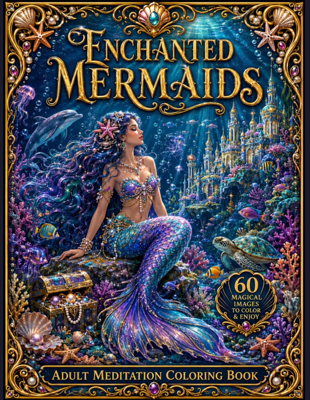 Enchanted Mermaids: Adult Meditation Coloring Book