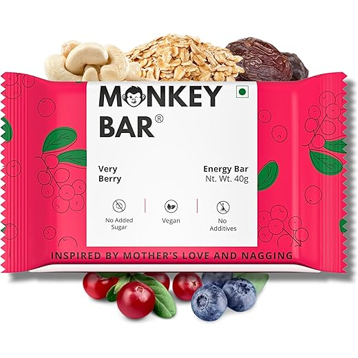 Monkey Bar Very Berry Energy Bar 40g