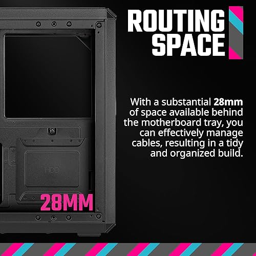 Miniatura 9 de Cooler Master Q300L V2 Torre Micro-ATX, filtro de polvo con patrón magnético, USB 3.2 Gen 2x2 (20 GB), vidrio templado, enfriadores de CPU máx.