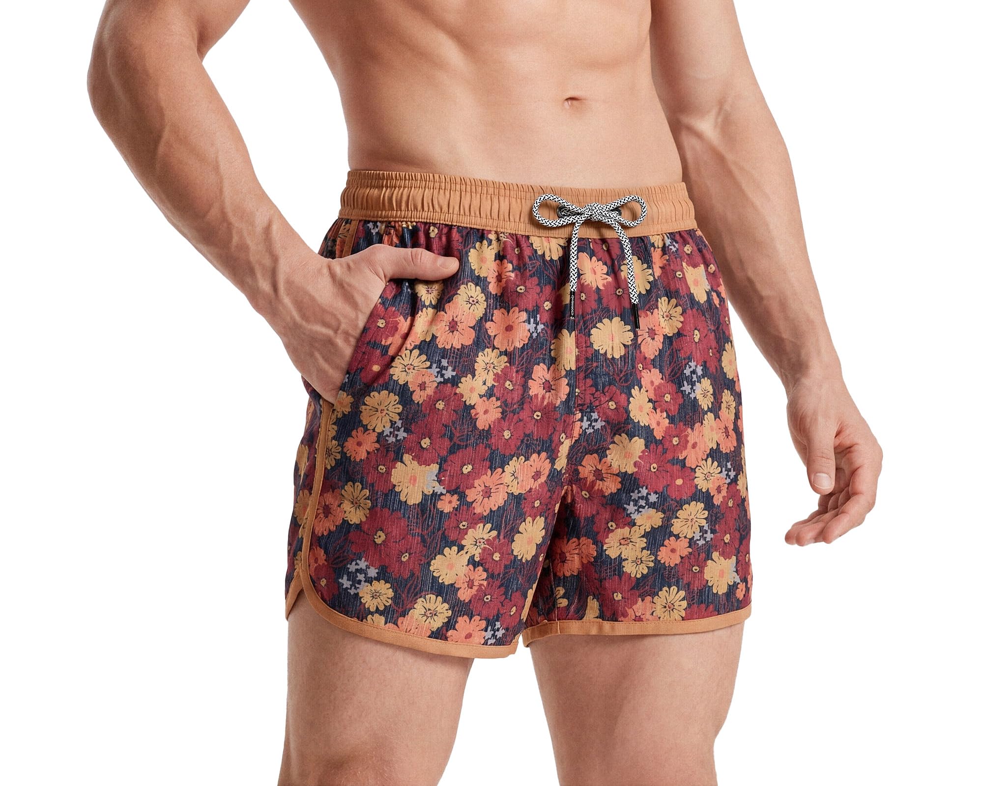 MaaMgic Bañador Hombre de Natación Secado Rápido Interior de Malla Pantalones Cortos d'Aire Vintage 80s 90s — view 10
