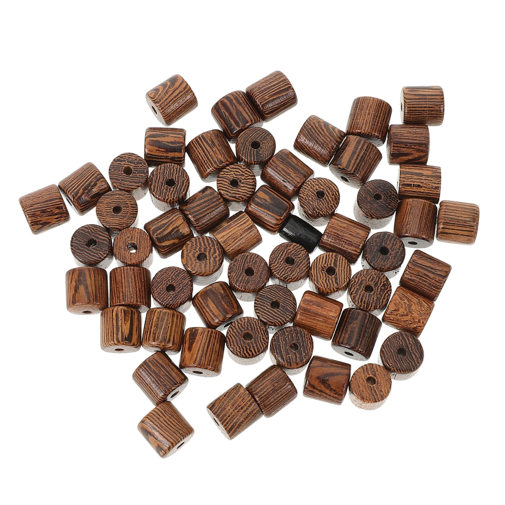 NUOBESTY 400pezzi Beads Legno Naturale Per Creazione Bracciali e Collane Perline Distanziatrici Legno Sciolte Per Diy Accessori Fatti Mano