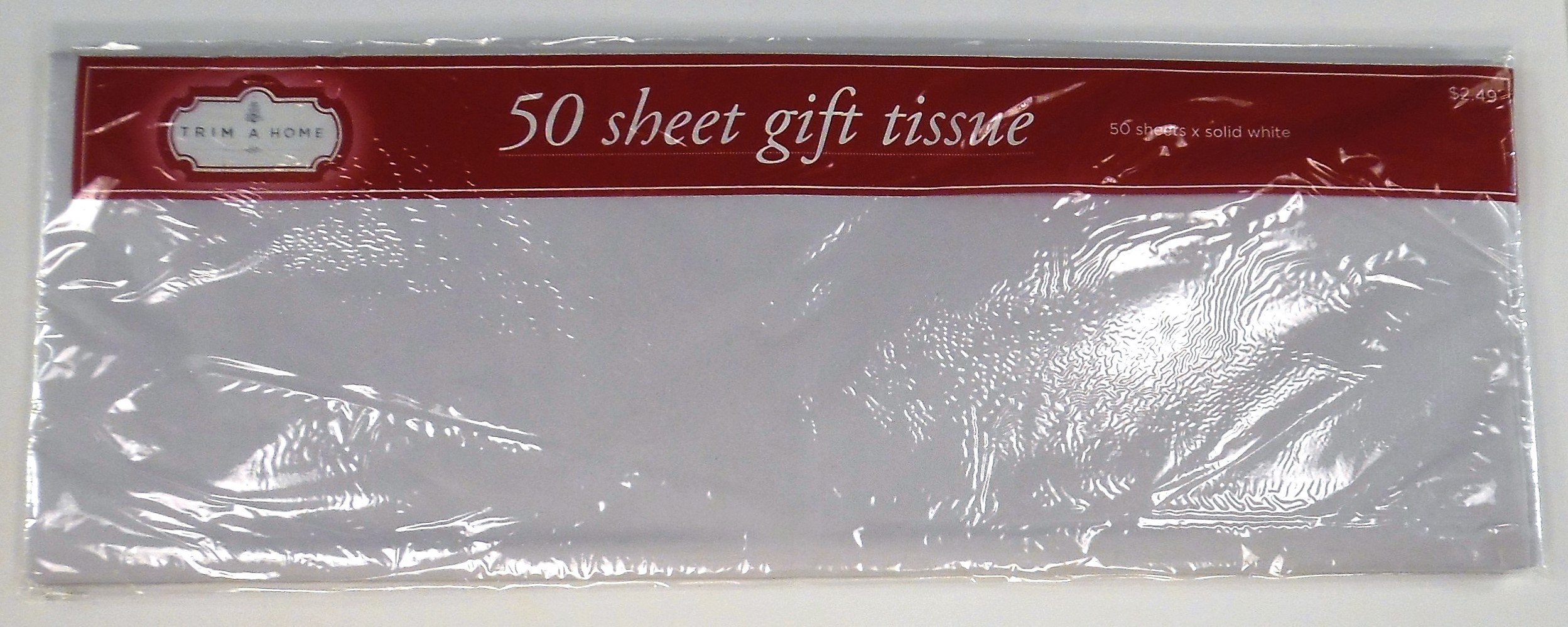 Gift Wrap Tissue Paper for Arts,Crafts, Presents (White) 20x20 (White) 50 Large Sheets