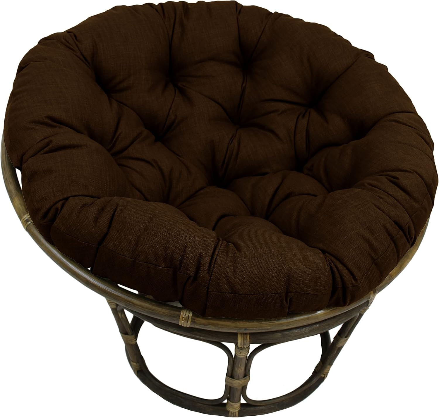 Blazing Needles Indoor/Outdoor Papasan Cushion, 1 Count (Pack of 1), Cocoa