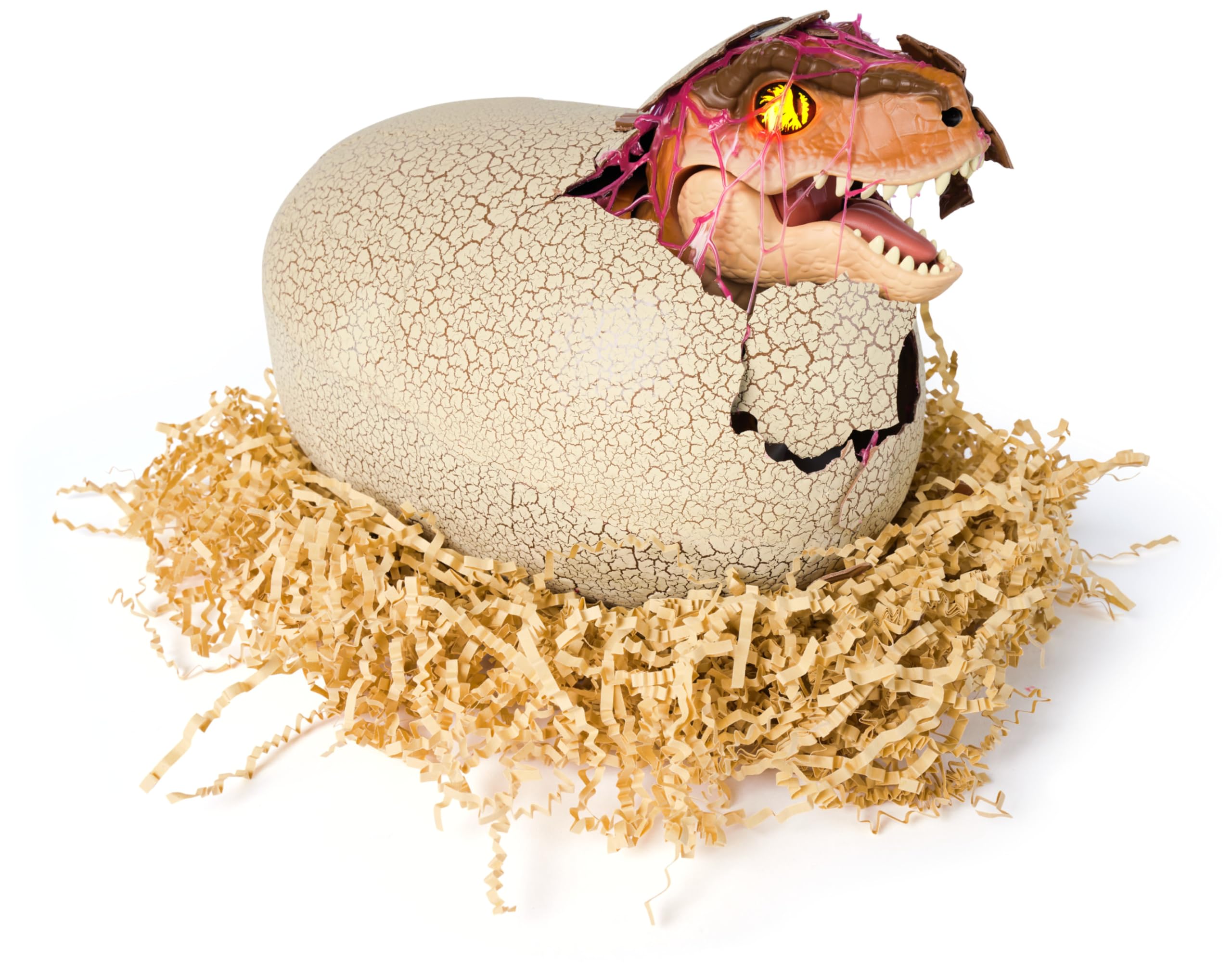 Primal Hatch – Jurassic World T-Rex im Ei, über 100 Soundeffekte und Reaktionen, interaktives Spielzeug für Kinder ab 5 Jahren